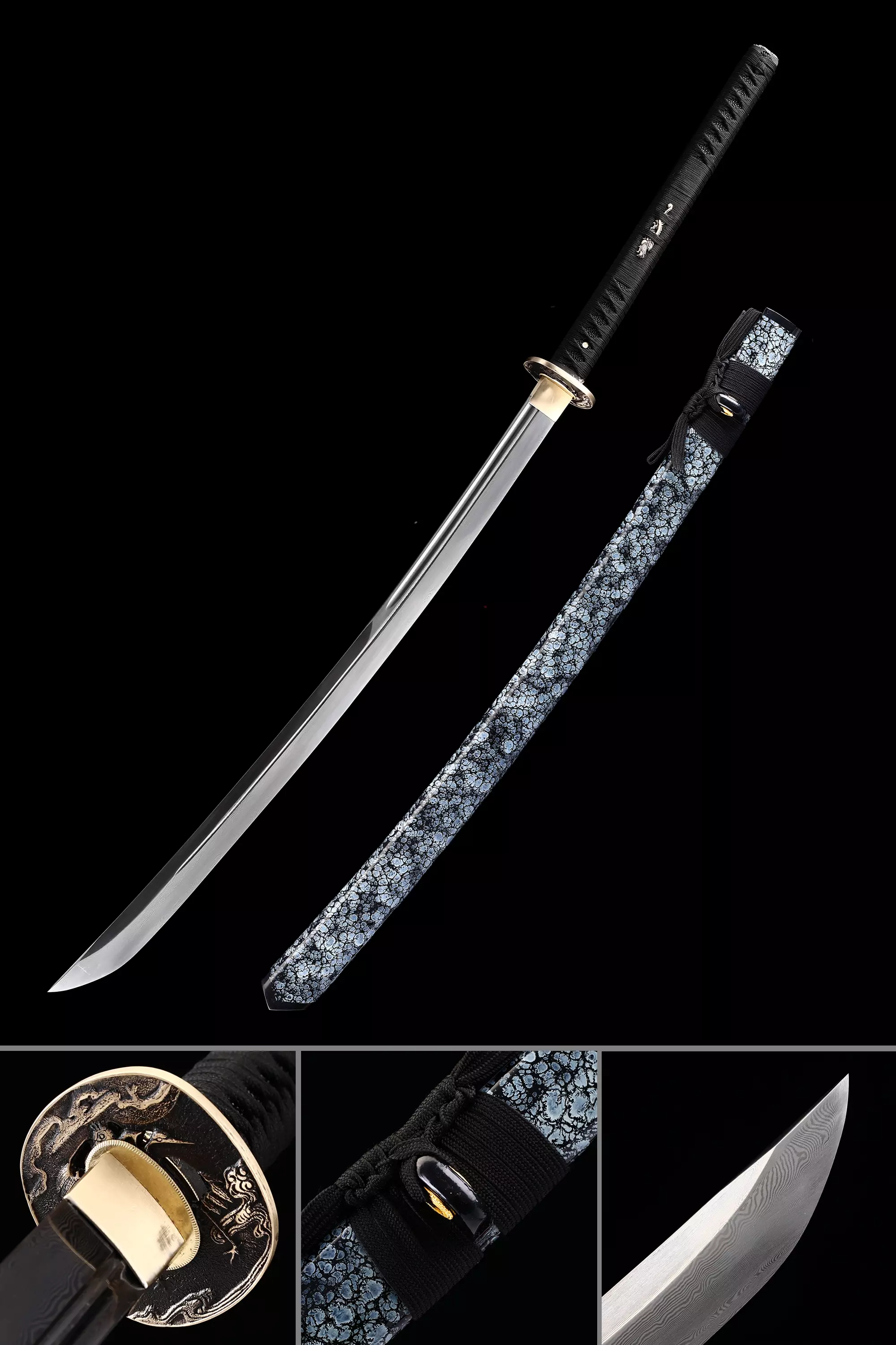 Handmade Japanese Naginata Sword Damascus Steel - Image 1