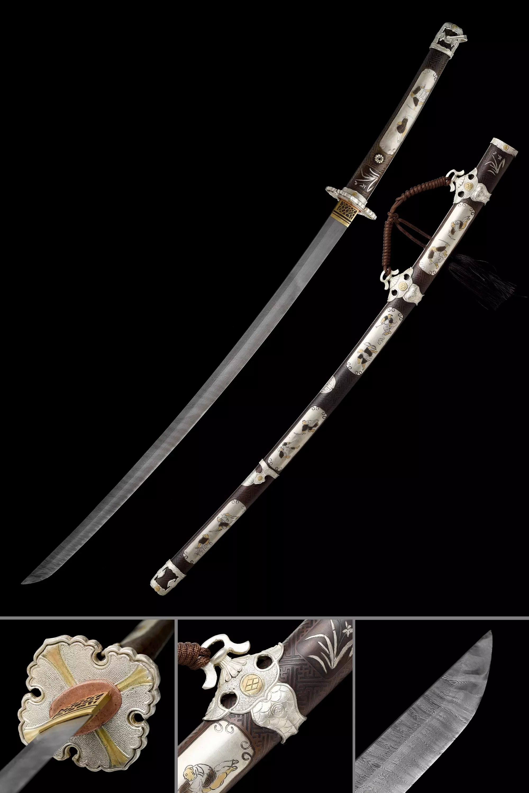 High-performance Japanese Tachi Odachi Sword Pattern Steel Full Tang